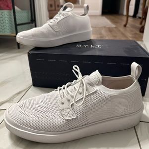 Basics Lido Knit Shoes White Tonal Mens 11 US- gently worn minimal signs of wear